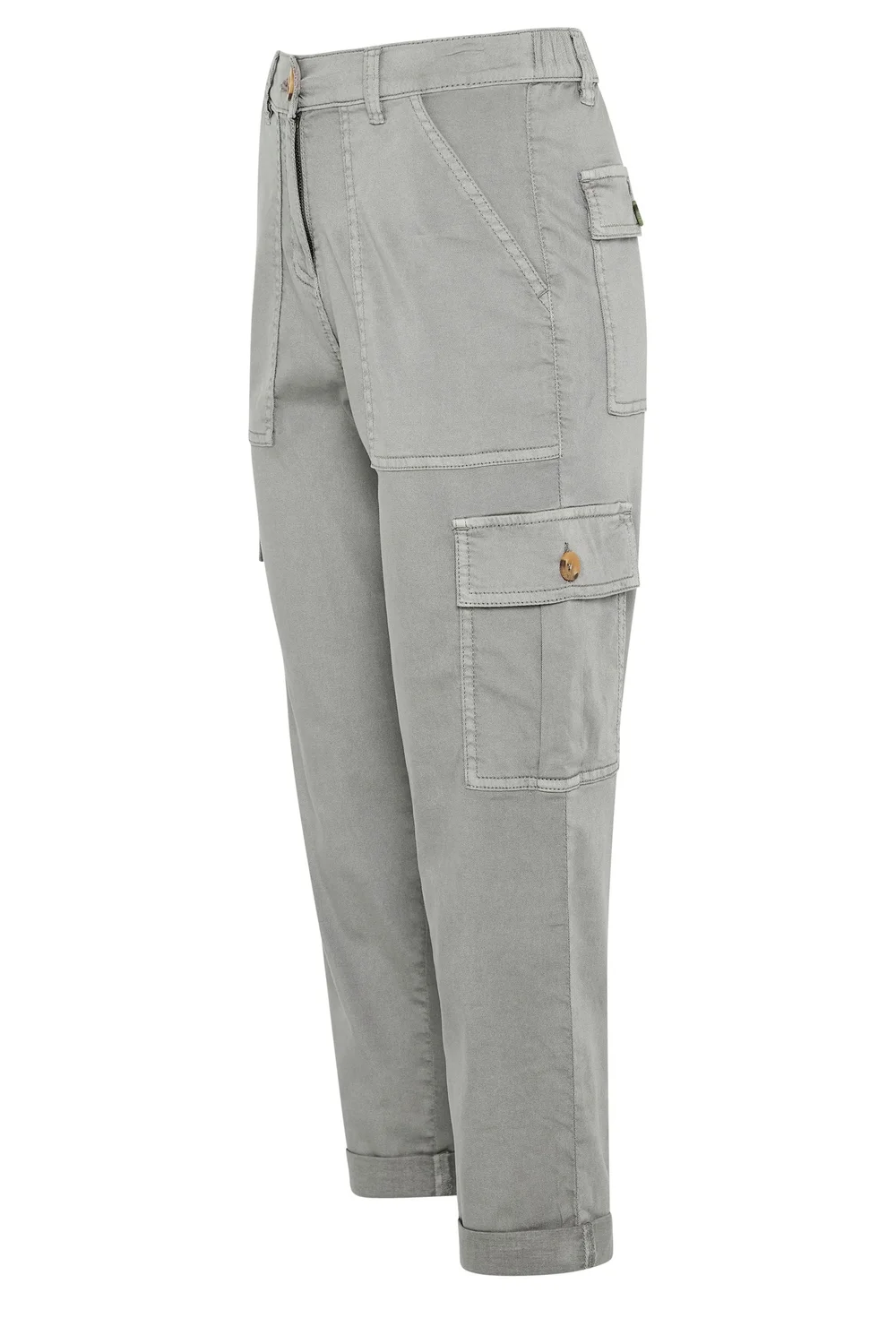 M&Co Petite Grey Cargo Trousers - 18 Image 5