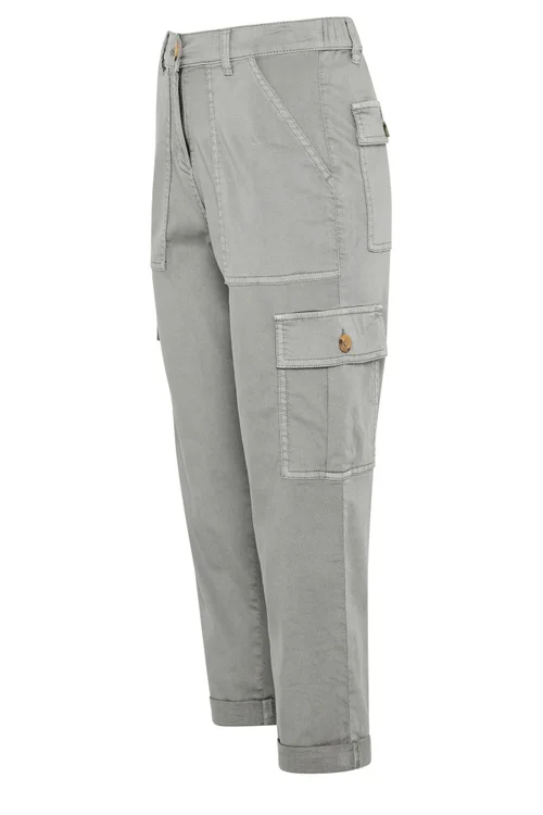 M&Co Petite Grey Cargo Trousers - 18 Image 5