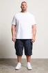 BadRhino Navy Blue Long Length Cargo Shorts - 5-6XL Image 3