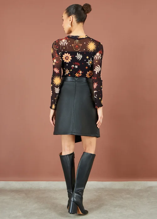 Yumi Black Cosmic Mesh Top - 16 Image 4
