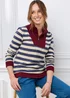 Cotton Traders Airforce Zip Neck Sweatshirt - 12 Image 1