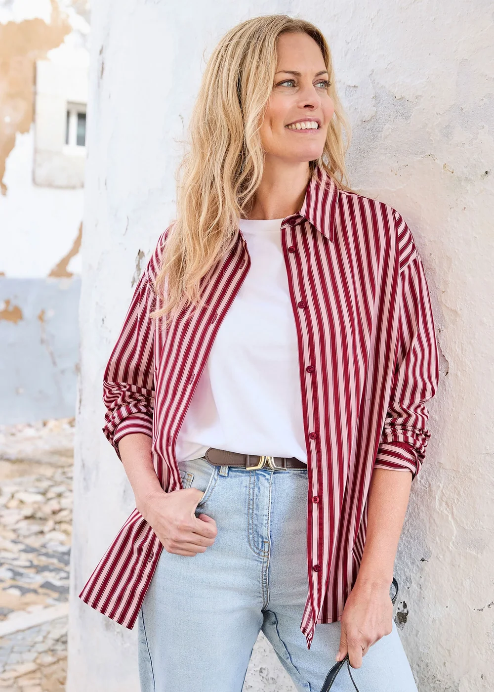 Cotton Traders Ruby Long Sleeve Printed Cotton Shirt - 16 Image 2