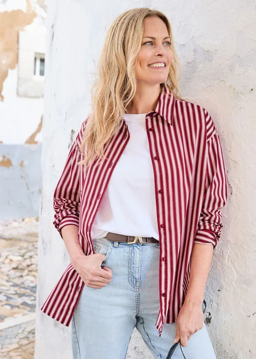 Cotton Traders Ruby Long Sleeve Printed Cotton Shirt - 16 Image 2
