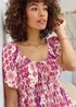 Cotton Traders Ecru Printed Maxi Dress - 18 Image 4