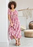 Cotton Traders Ecru Printed Maxi Dress - 18 Image 2