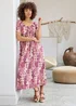 Cotton Traders Ecru Printed Maxi Dress - 18 Image 1