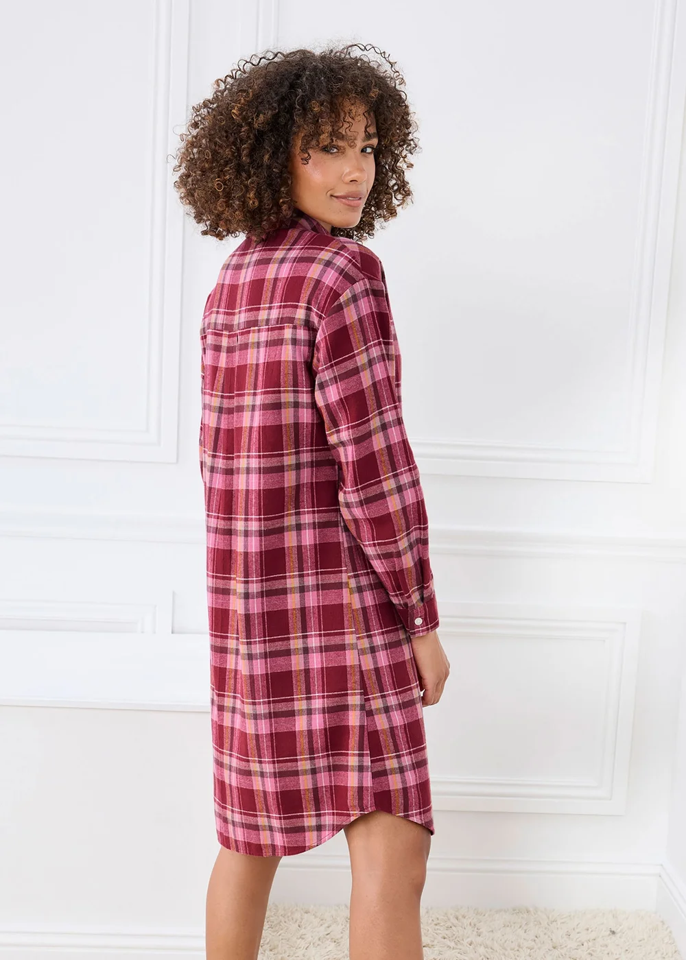 Cotton Traders Ruby Brushed Cotton Nightshirt - 14 Image 3
