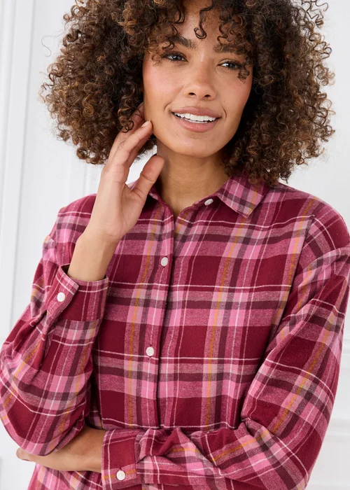Cotton Traders Ruby Brushed Cotton Nightshirt - 14 Image 4