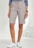 Cotton Traders Dove Grey Wrinkle Free Pull On Shorts - 14 Image 2