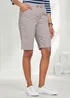 Cotton Traders Dove Grey Wrinkle Free Pull On Shorts - 14 Image 1