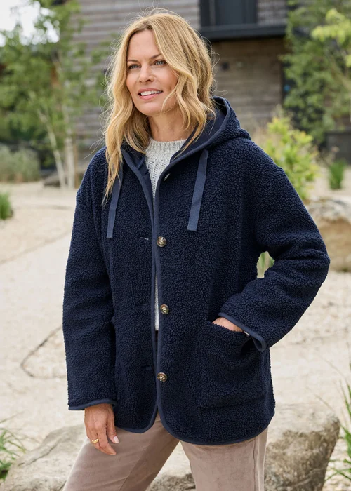 Cotton Traders Midnight Hooded Borg Jacket - 20 Image 2
