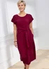 Cotton Traders Ruby Tie Waist Linen Blend Maxi Dress - 12 Image 2