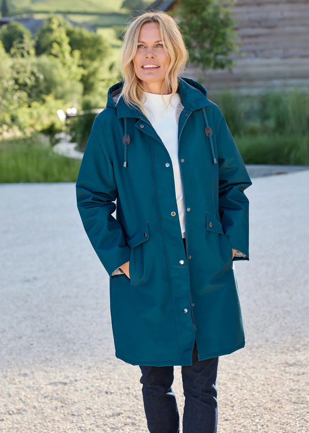 Cotton Traders Jade All Weather Fleece Lined Waterproof Coat - 22 Image 2