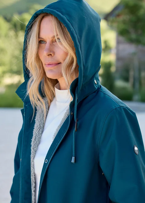 Cotton Traders Jade All Weather Fleece Lined Waterproof Coat - 22 Image 4