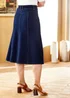 Cotton Traders Indigo Jersey Denim Pull-On Midi Skirt - 18 Image 3