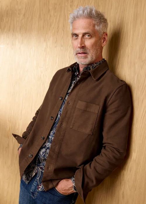 Cotton Traders Dark Brown Signature Moleskin Shacket - 14 Image 1