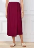Cotton Traders Ruby Mock Wrap Linen Blend Midi Skirt - 20 Image 1