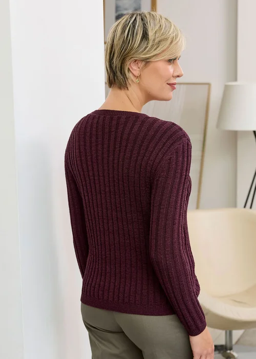 Cotton Traders Mulberry Cotton Blend Tape Yarn Cardigan - 22 Image 3