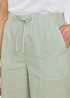 Cotton Traders Pale Mint Linen Blend Relaxed Fit Trousers - 24/L29 Image 4