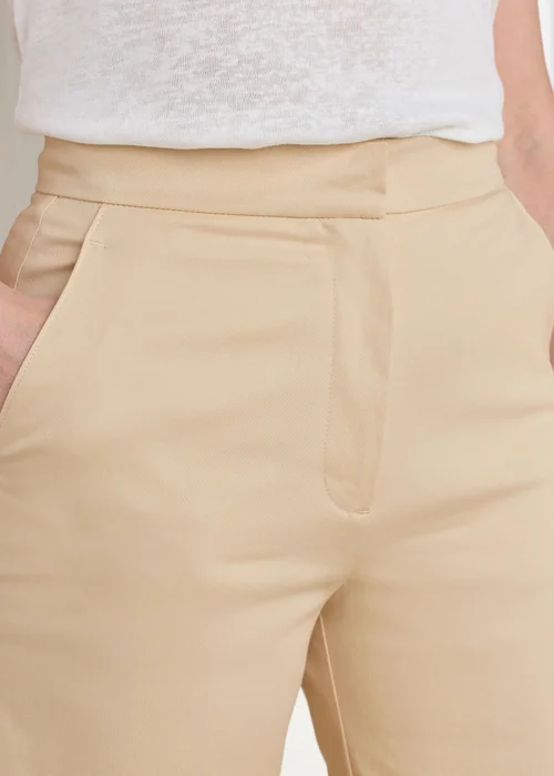 Cotton Traders Light Sand Ankle Grazer Chino Trouser - 10/L29 Image 3
