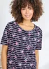 Cotton Traders Navy Short Sleeve Cotton Nightdress - 18-20 Image 3
