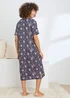 Cotton Traders Navy Short Sleeve Cotton Nightdress - 18-20 Image 2