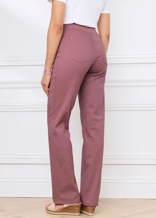 Cotton Traders Vintage Rose Premium Pull-On Twill Straight Leg Jeans - 12/L25 Image 3