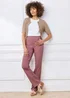 Cotton Traders Vintage Rose Premium Pull-On Twill Straight Leg Jeans - 12/L25 Image 1