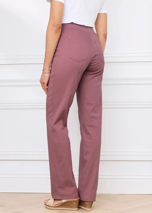 Cotton Traders Vintage Rose Premium Pull-On Twill Straight Leg Jeans - 16/L29 Image 3