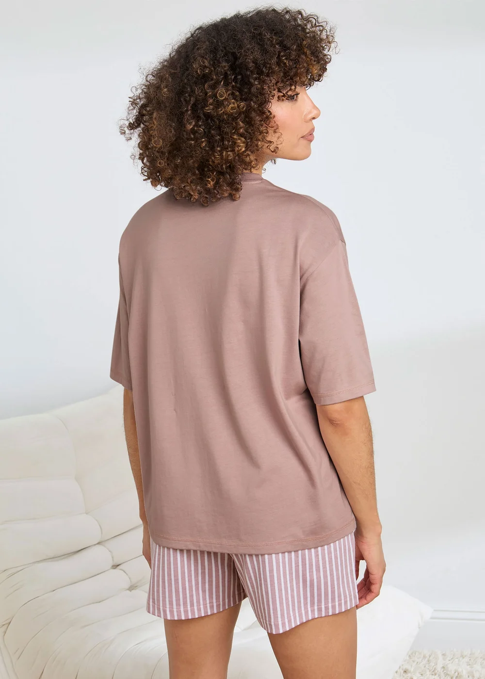 Cotton Traders Dusky Lilac Cotton Modal Shorts PJ Set - 14 Image 2