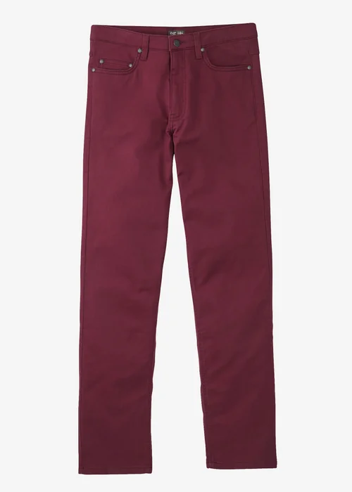 Cotton Traders Bordeaux Mens Coloured Jeans - 44/L28 Image 4