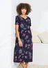 Cotton Traders Navy Lace Trim Nightdress - 18-20 Image 1