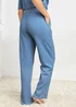Cotton Traders Cornflower Blue 2 Pack Cotton Pointelle PJ Bottoms - 14 Image 4