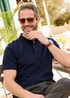 Cotton Traders Navy Short Sleeve Smart Jersey Polo Shirt - 2XL Image 1