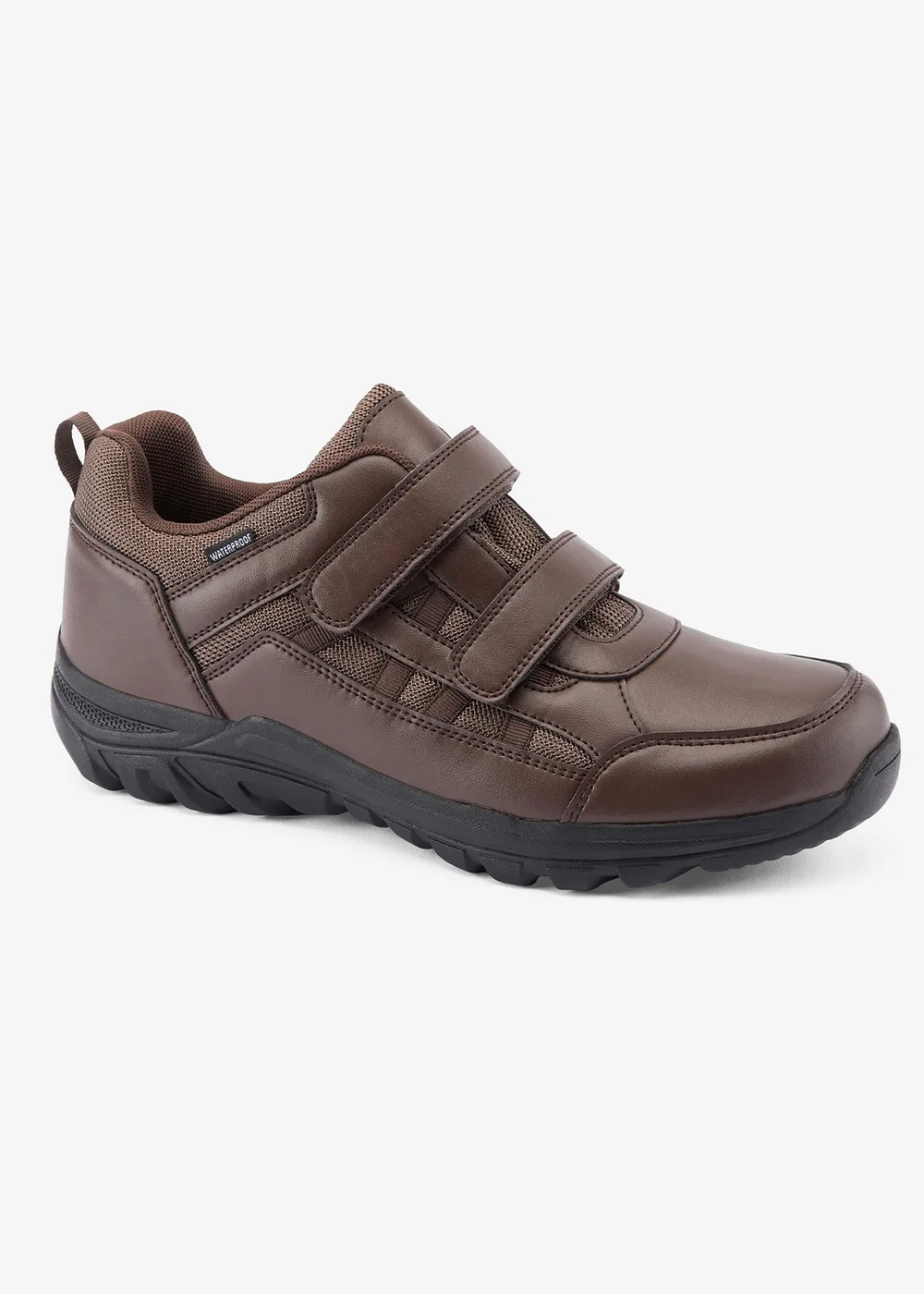 Cotton Traders Brown Waterproof Adjustable Walking Shoes - 11 Image 1