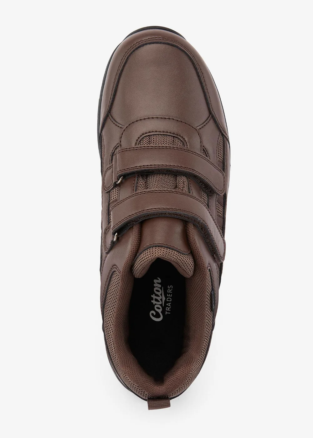 Cotton Traders Brown Waterproof Adjustable Walking Shoes - 11 Image 2