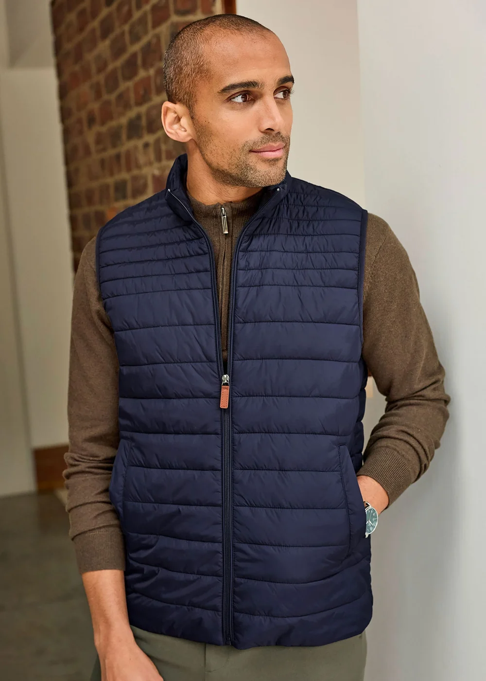 Cotton Traders Midnight Ultra-Light Padded Gilet - 4XL/L27 Image 2