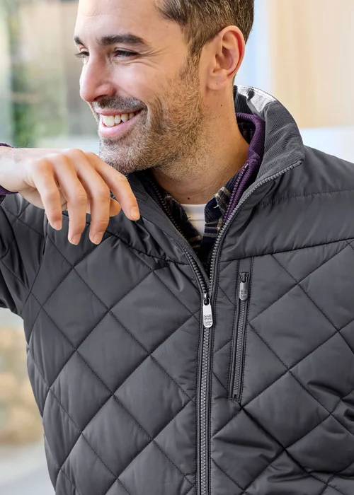 Cotton Traders Ash Blue Showerproof Padded Jacket - XL/L33 Image 4