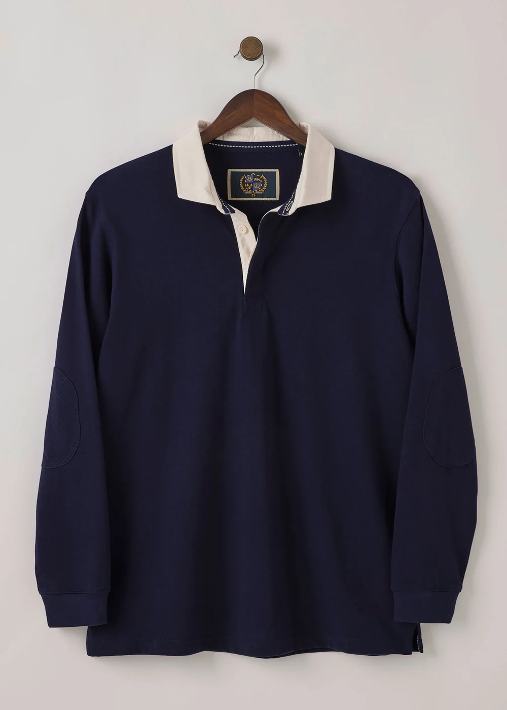 Cotton Traders Navy Heritage Plain Rugby Shirt - 4XL Image 4