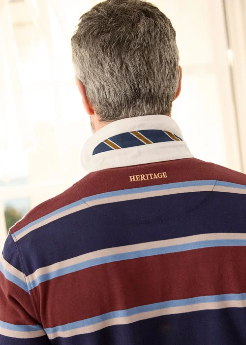Cotton Traders Mahogany Heritage Long Sleeve Rugby Shirt - 32/L27 Image 4