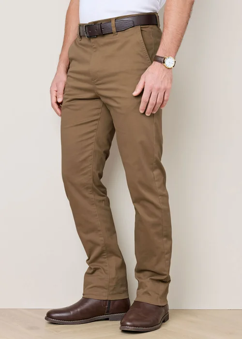 Cotton Traders Camel Signature Stretch Chino Trousers - 36/L27 Image 2