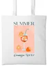 Spiral Galaxy Summer Orange Spritz Graphic Tote Bag - One Size Image 2