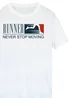 Spiral Galaxy Runner Never Stop Moving White Graphic T-Shirt - 2XL Image 2