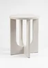 Scottish Everlastings Greige Round Side Table - One Size Image 2