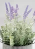 Scottish Everlastings Lavender in Iron Pot 37.5cm - One Size Image 3