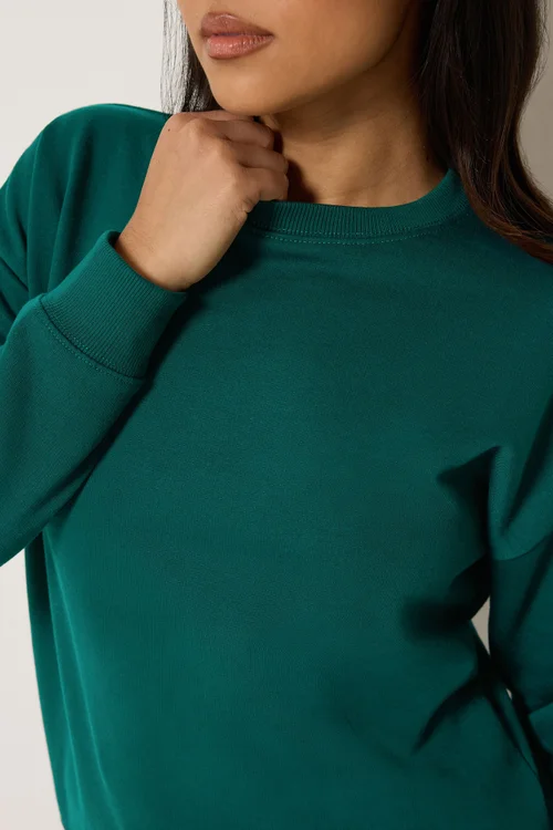 PixieGirl Petite Forest Green Sweatshirt - 10 Image 5