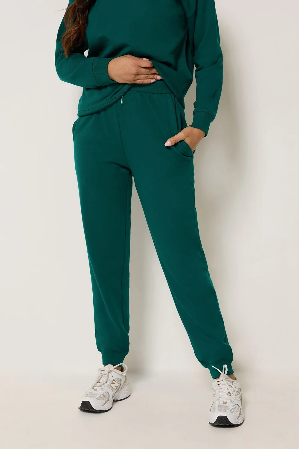 PixieGirl Petite Forest Green Cuffed Joggers - 12/L27 Image 2