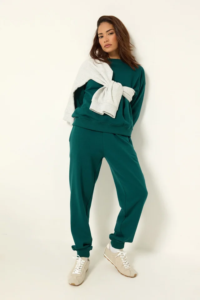 PixieGirl Petite Forest Green Cuffed Joggers