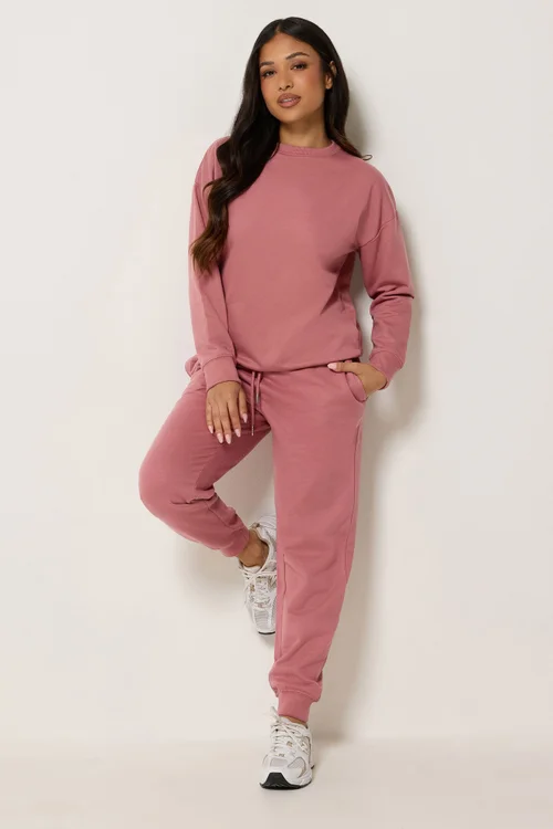 PixieGirl Petite Dark Pink Cuffed Joggers - 8/L27 Image 1