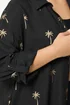 Yours Curve Black & Gold Palm Tree Shirt Dress - 26-28 Image 4